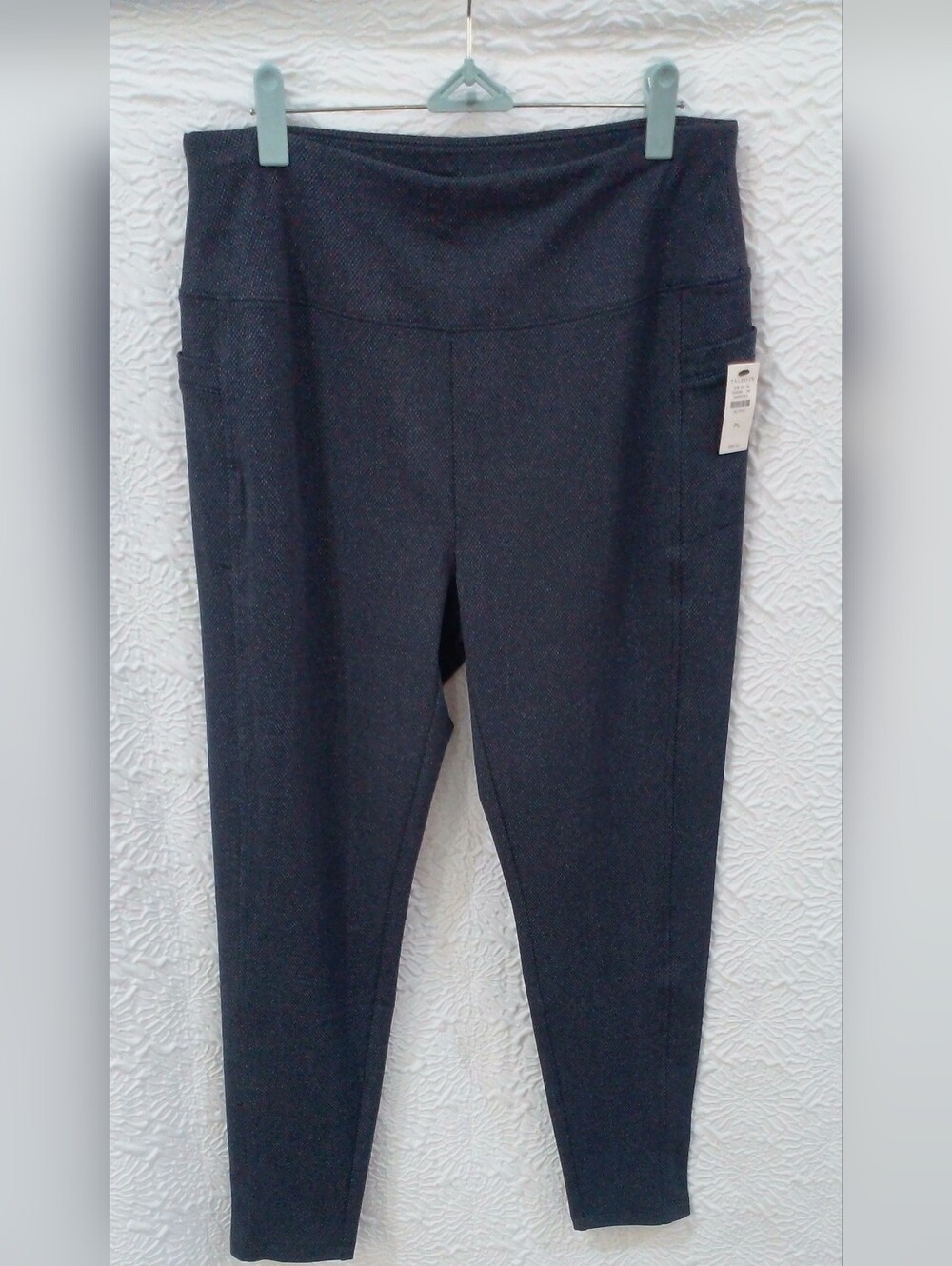 NWT Talbots Blue/Gray High-Waist Ankle Leggings